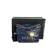 Chanel 22 Mini Bag Navy Blue